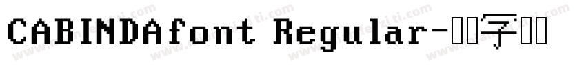 CABINDAfont Regular字体转换